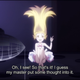 Nice hair. (She’s hanging from the ceiling in this scene)